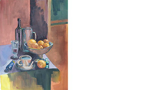 SAM WONG . STILL LIFE WITH ORANGES