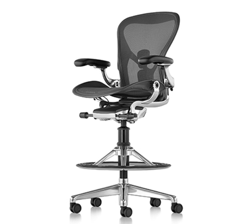AERON WORK STOOL BY HERMAN MILLER