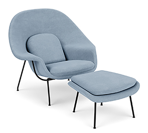 WOMB CHAIR & OTTOMAN BY KNOLL