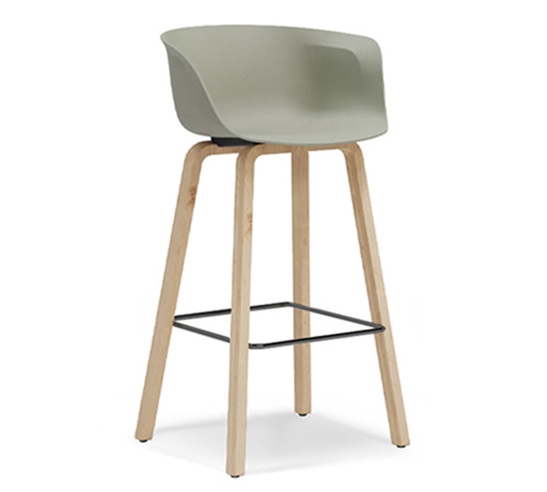 AKIRA TIMBER LEG STOOL
