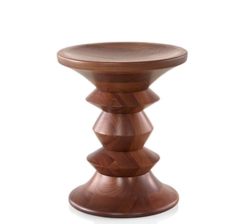 EAMES WALNUT STOOL BY HERMAN MILLER
