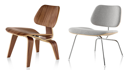 EAMES MOULDED PLYWOOD LOUNGE  CHAIR